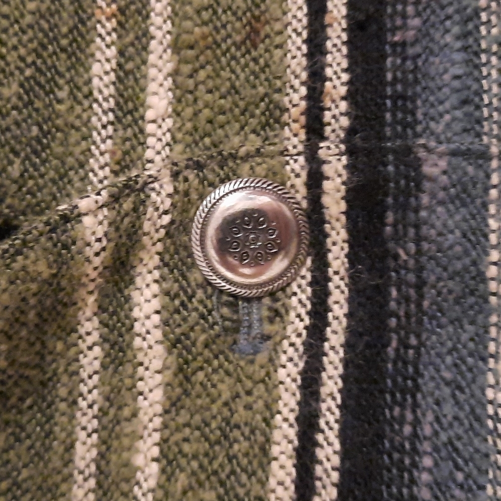 Cotton blend 90's vintage Vest sx large - Picture 5 of 7